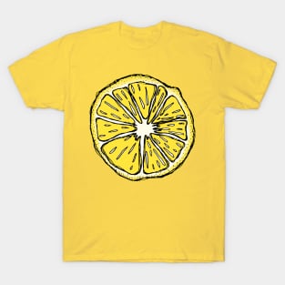 Dark and Gritty Lemon Cross Section T-Shirt